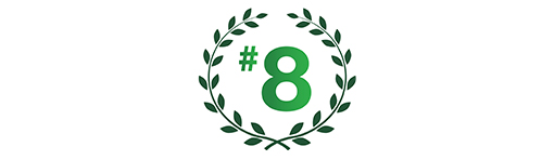 Laurel with Number 8 on it