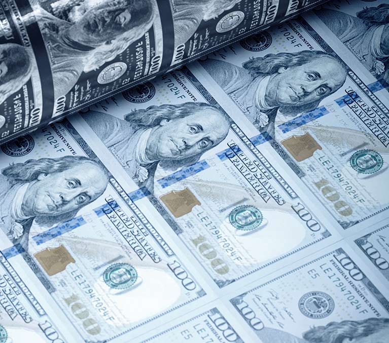 Printing of the US Dollar